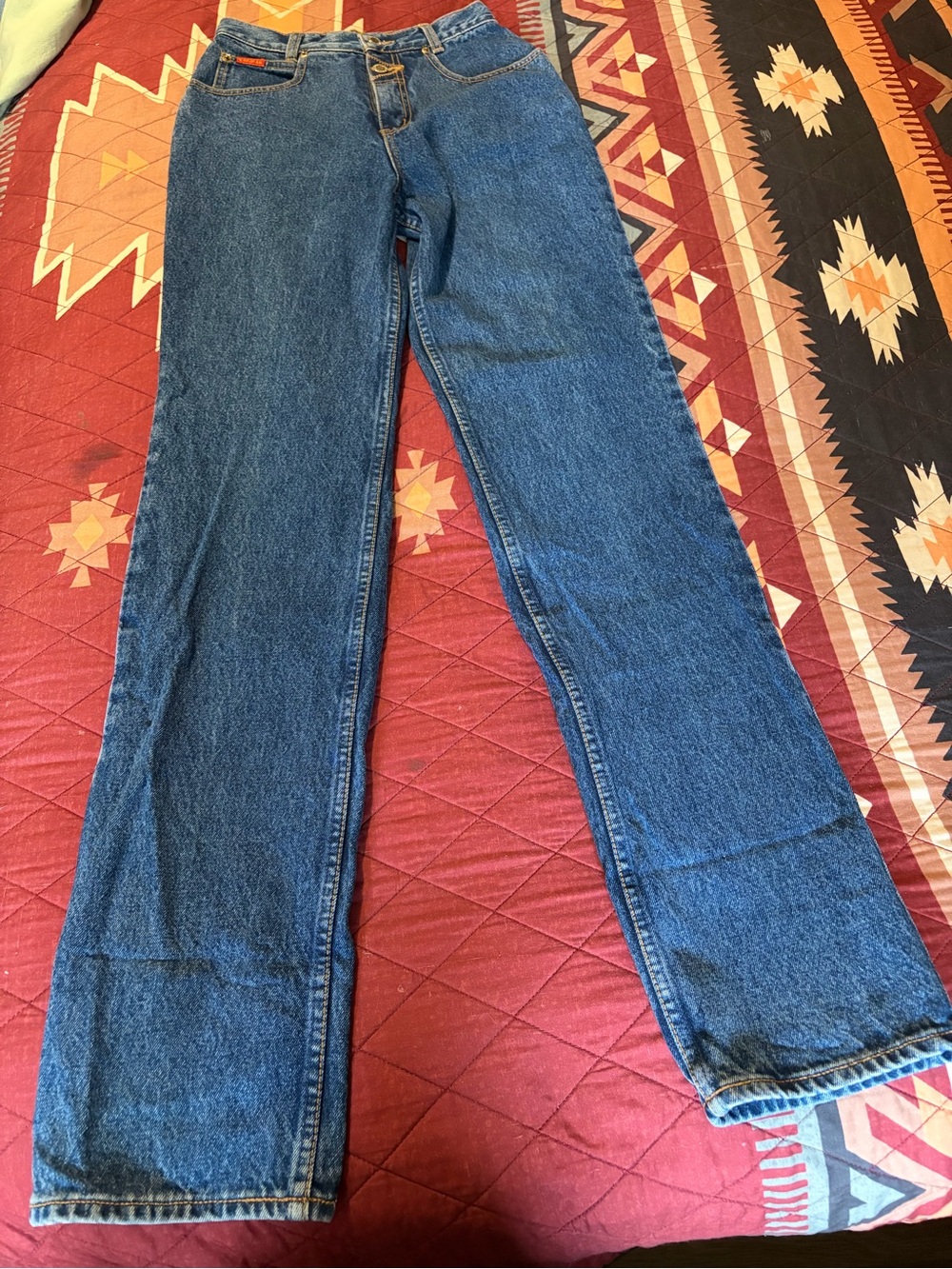Vintage Lawman Blue Denim High-Rise Jeans - Picture 9 of 9